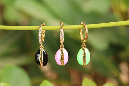 Wholesale Fashion Dripping Color Earrings