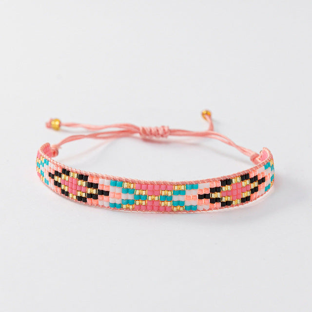 Casual Bohemian Rhombus Seed Bead Rope Beaded Women's Bracelets