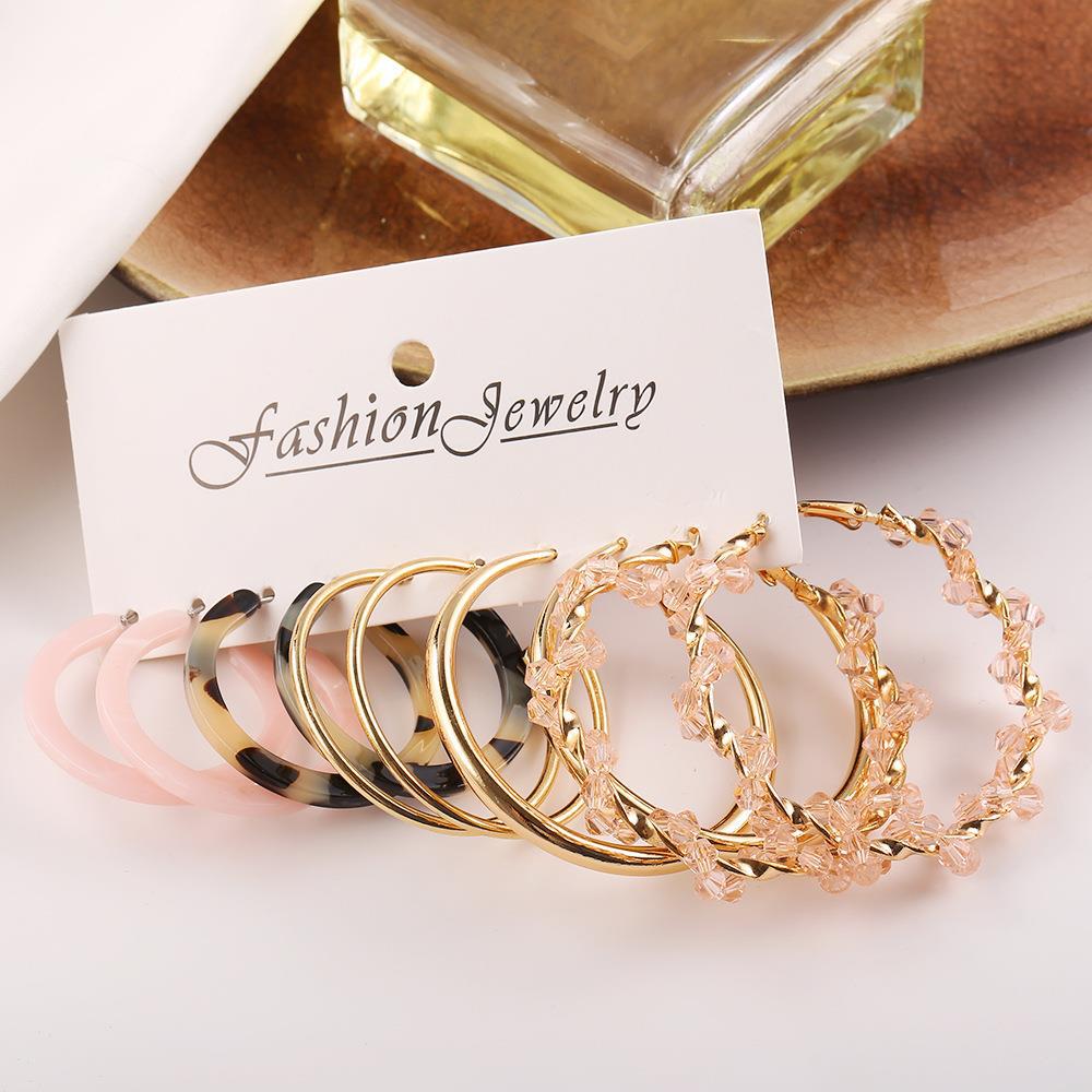 Fashion Circle Alloy Women's Hoop Earrings 1 Set