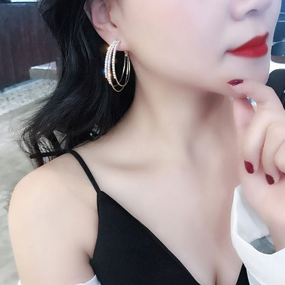 1 Pair Fashion Geometric Plating Alloy Earrings