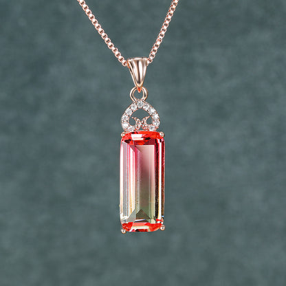 Simple Style Square Alloy Copper Pendant Necklace