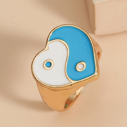 Wholesale Jewelry Heart Tai Chi Ring Gooddiy