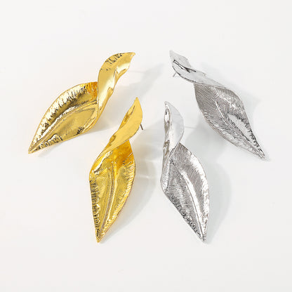 Fashion Leaves Alloy Plating Women's Drop Earrings 1 Pair