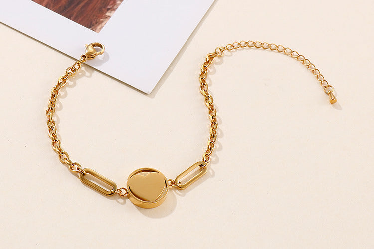 Creative Jewelry Simple Splicing Heart-shaped Bracelet Wholesale