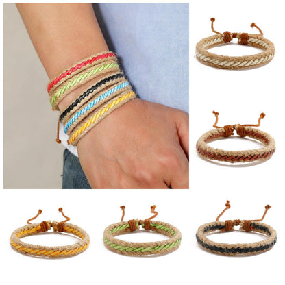 Ethnic Style Geometric Cloth Wholesale Drawstring Bracelets