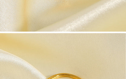 Retro Polished Gold-plated Stainless Steel Ring