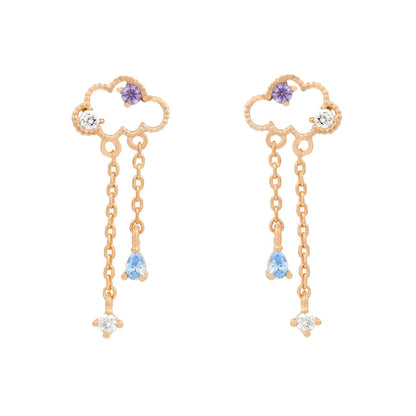 Wholesale Kolamic Earrings 18k Gold Jewelry Cute Bear Cloud Earrings Gooddiy