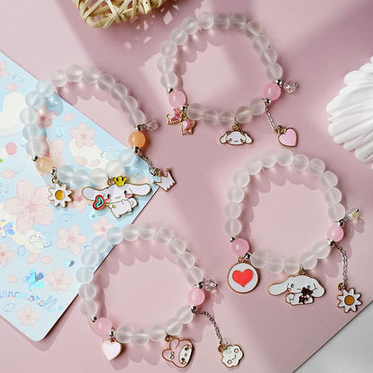 Fashion Rabbit Alloy Beaded Bracelets