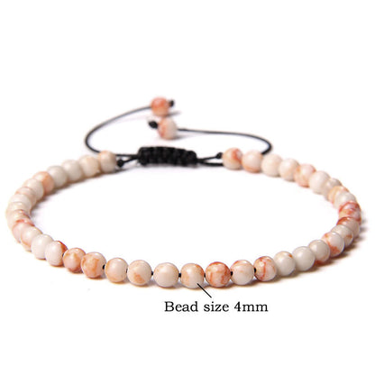 Fashion Solid Color Natural Stone Beaded Bracelets