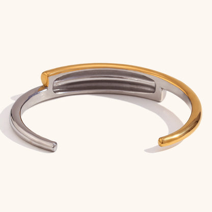 Simple Style Color Block Stainless Steel Rings Bracelets 1 Piece