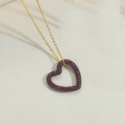 TikTok popular ins net red love pendant clavicle chain independent station new heart-shaped design fashion necklace