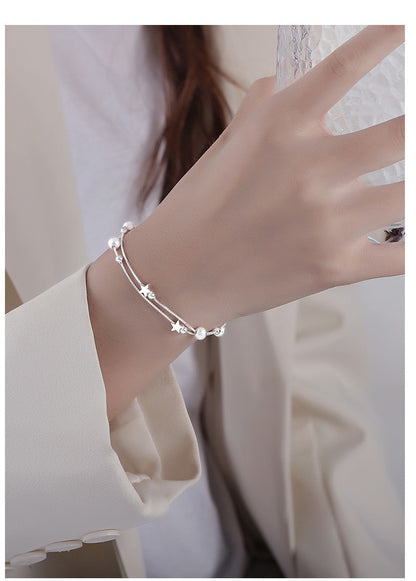 Elegant Star Sterling Silver Plating Bracelets