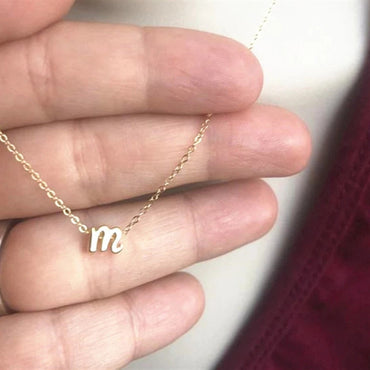 1 Piece Simple Style Letter Alloy Women's Necklace