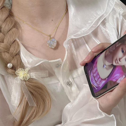 Fashion Heart Shape Alloy Women's Pendant Necklace 1 Piece
