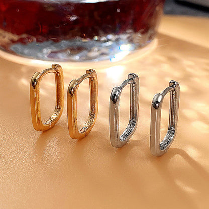 1 Pair IG Style Simple Style Geometric Plating Copper Earrings