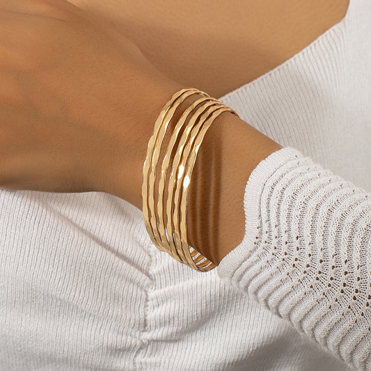 Simple Style Waves Alloy Women's Bracelets