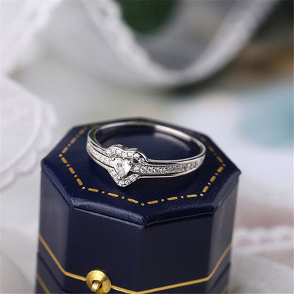 Elegant Simple Style Geometric Sterling Silver Plating Zircon Rings