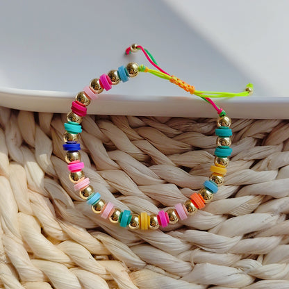 1 Piece Fashion Geometric Soft Clay Knitting Women's Bracelets
