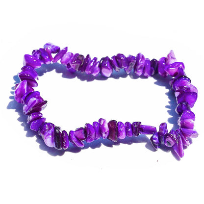 Wholesale Simple Style Solid Color Natural Stone Polishing Bracelets