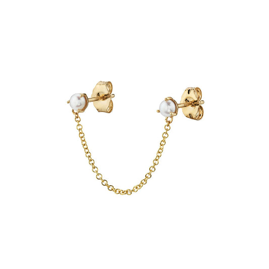 1 Piece Streetwear Star Inlay Sterling Silver Copper Artificial Pearls Artificial Diamond Ear Studs