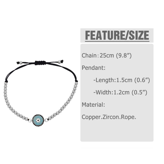 Fashion Eye Copper Bracelets Inlay Zircon Copper Bracelets