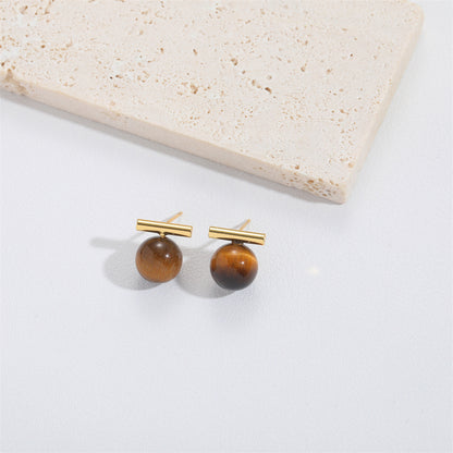 Cross-border hot-selling simple pearl earrings, niche design, high-end sense of coldness, Internet celebrity temperament, exquisite earrings and jewelry