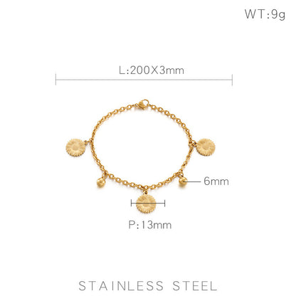 Stainless Steel Sunflower Fashion Bracelet Wholesale Jewelry Gooddiy