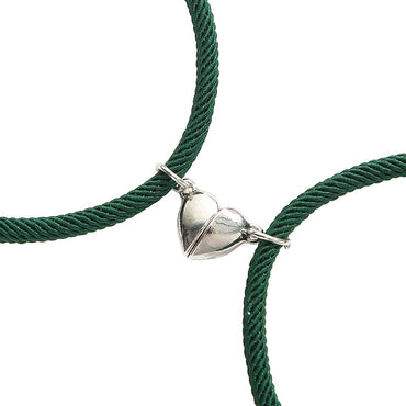 Gooddiy Wholesale Jewelry New Stainless Steel Lettering Alloy Heart Magnet Bracelets