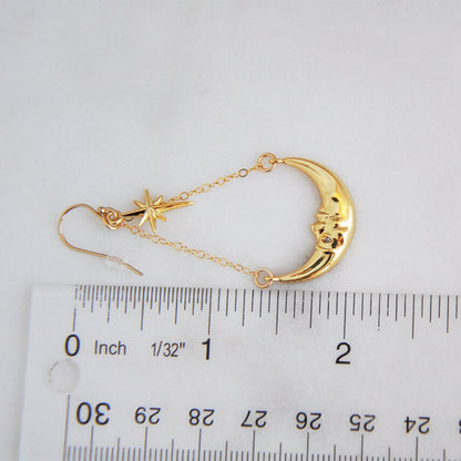 Simple Style Streetwear Star Moon Alloy Wholesale Earrings Necklace