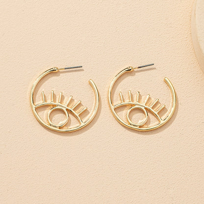Fashion Plating Alloy No Inlaid Earrings