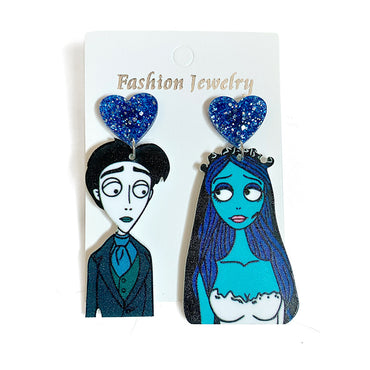Cartoon Style Printing Arylic Halloween Women's Drop Earrings