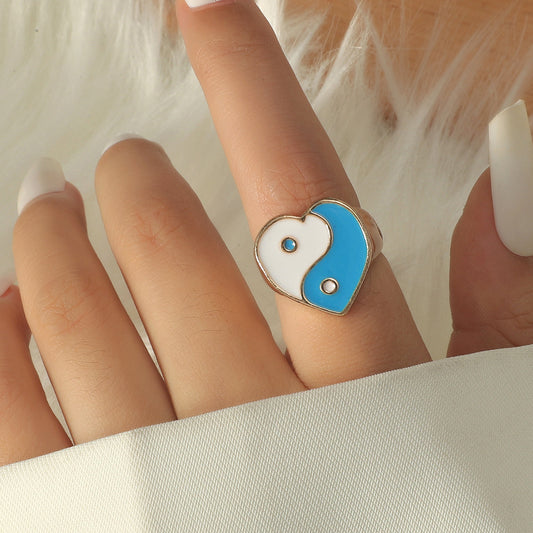 Wholesale Jewelry Heart Tai Chi Ring Gooddiy