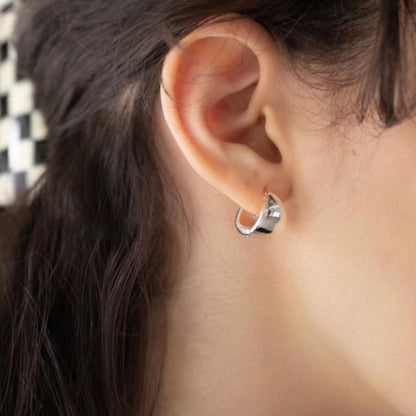 1 Pair Simple Style Circle Metal Women's Hoop Earrings