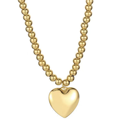 Sweet Heart Shape Alloy Plating Women's Bracelets Necklace