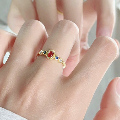 Wholesale IG Style Geometric Copper Plating Rings