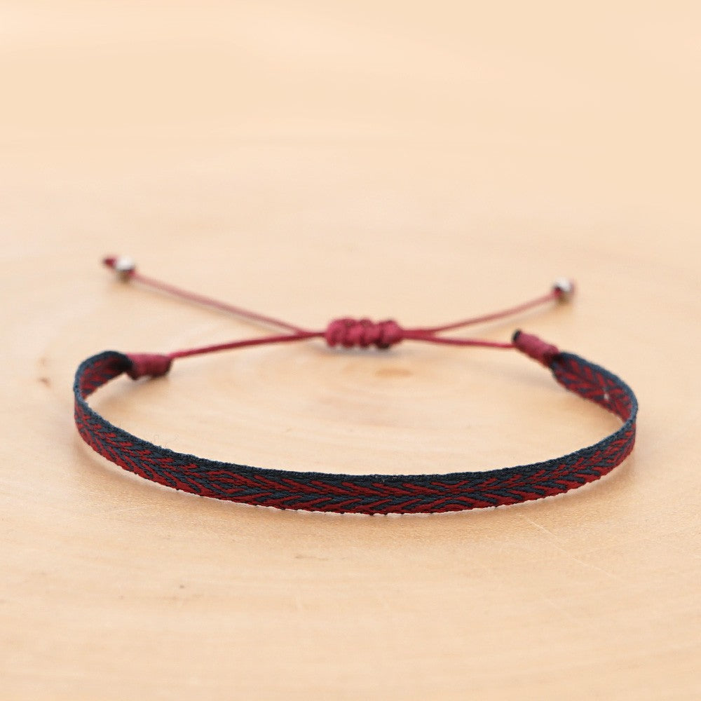 Wholesale Ethnic Style Plaid Adjustable Bracelet Gooddiy