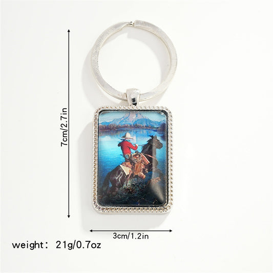 Modern Style Classic Style Horse Metal Unisex Keychain Necklace