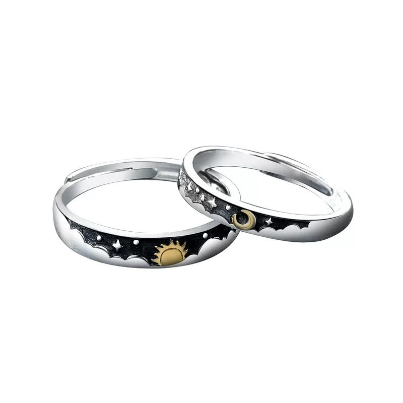 Simple Style Star Copper Inlay Zircon Open Ring 1 Piece