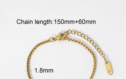 Fashion Geometric Stainless Steel Plating Gold Plated Bracelets