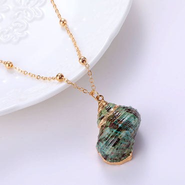 Vacation Shell Alloy Wholesale Pendant Necklace