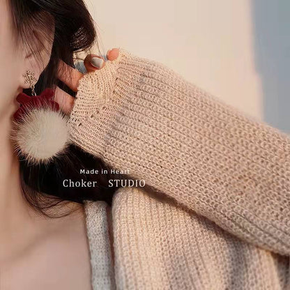 1 Pair Chinoiserie Simple Style Streetwear Bow Knot Alloy Drop Earrings