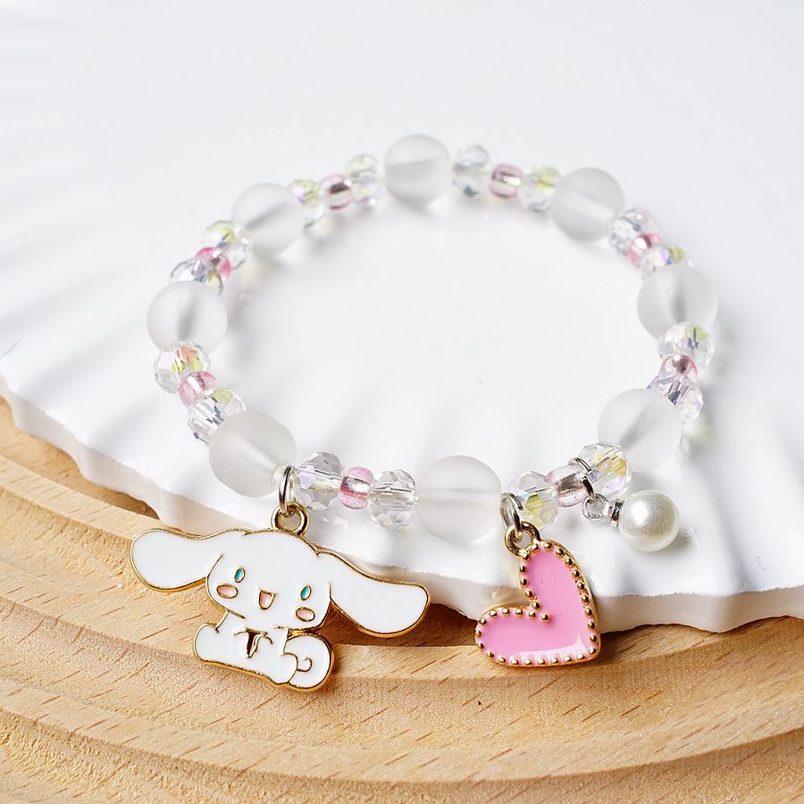 Cute Rabbit Alloy Beaded Bracelets