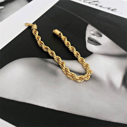 Gooddiy Stainless Steel Twist Chain Bracelets Jewelry Wholesale