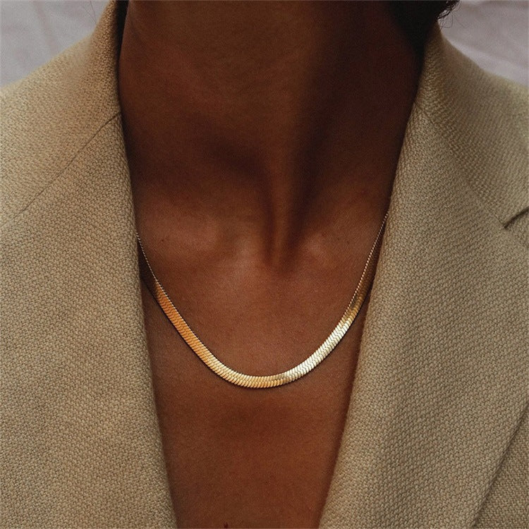 Fashion U Shape Stainless Steel Plating Necklace