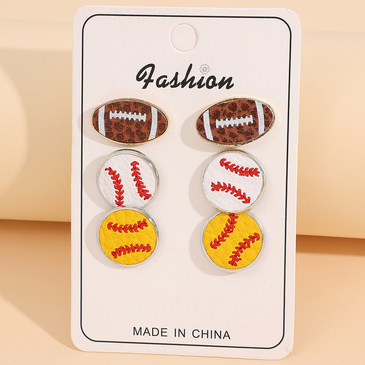 Fashion Ball Pu Leather Alloy Women's Earrings 1 Set