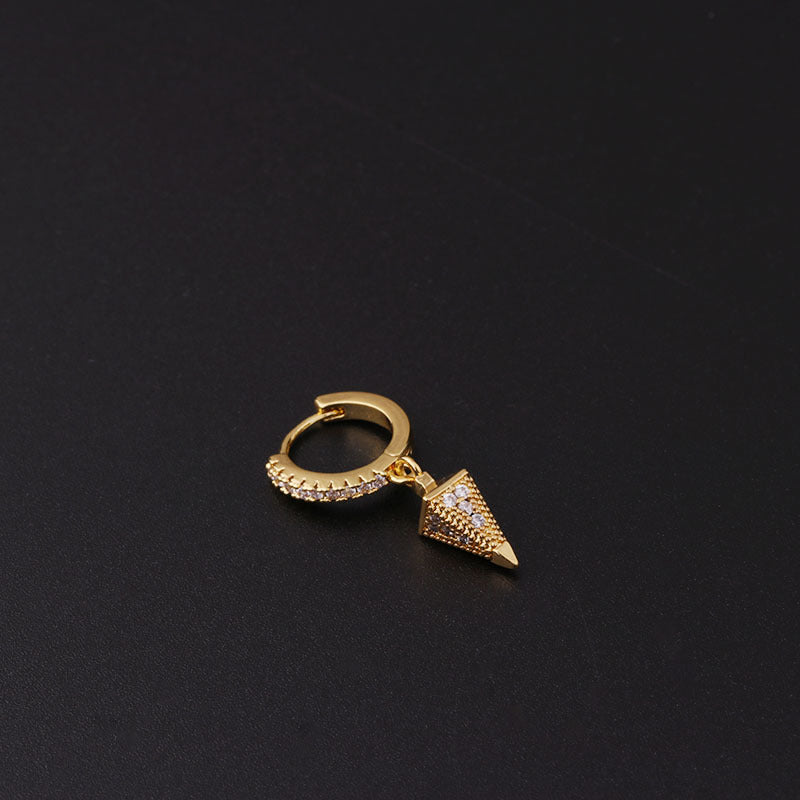 Insect Plating Metal Artificial Gemstones Earrings