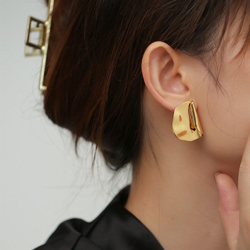 1 Pair Basic Classic Style Geometric Plating Copper Ear Studs