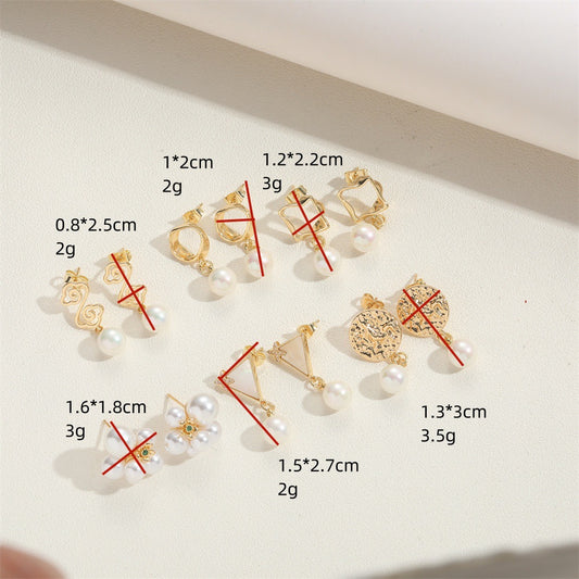 Cross-border hot sale simple and versatile personality vintage earrings jewelry women's triangle design sense trend earrings wholesale