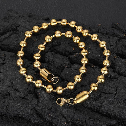 Hip-hop Geometric Stainless Steel Plating Bracelets Necklace