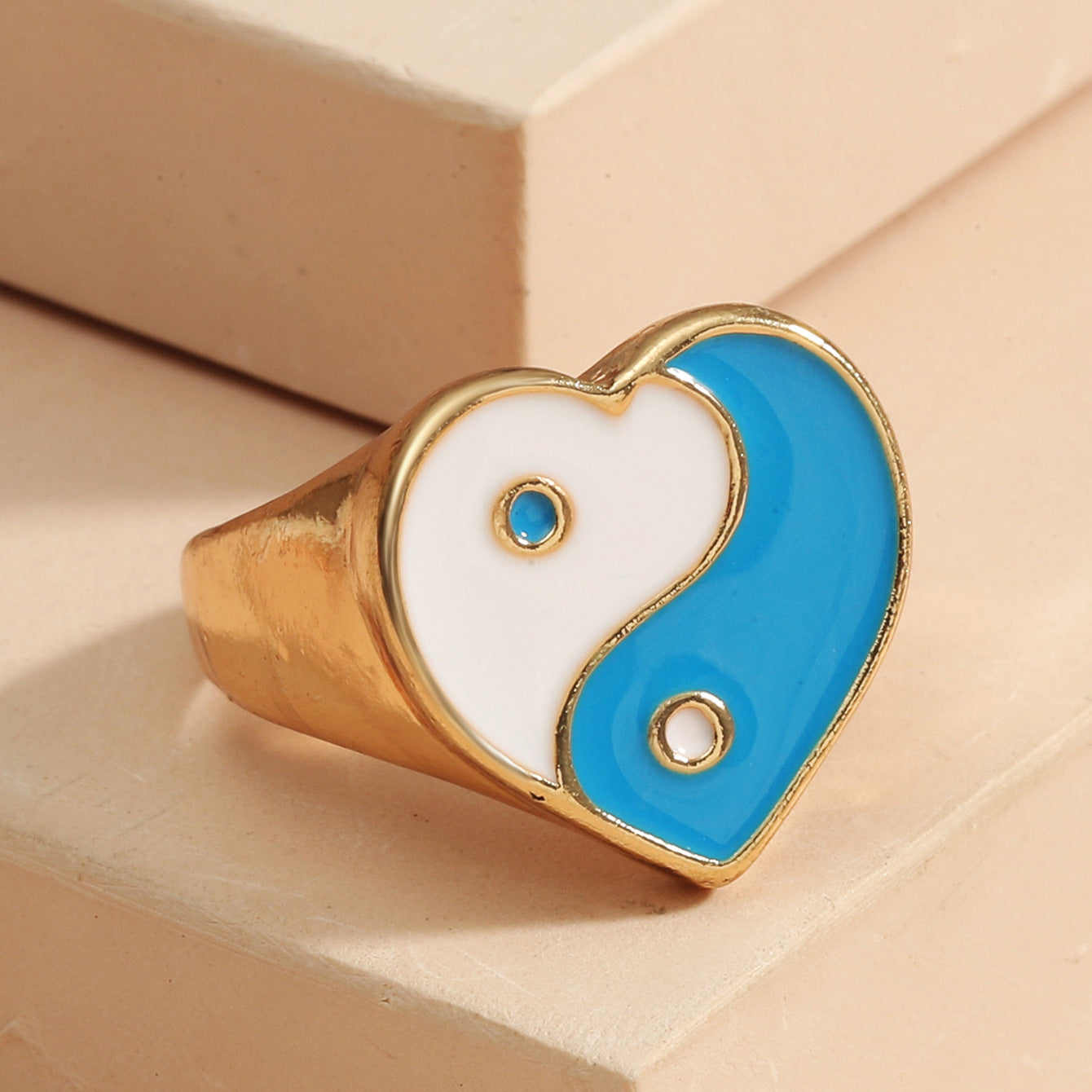 Wholesale Jewelry Heart Tai Chi Ring Gooddiy